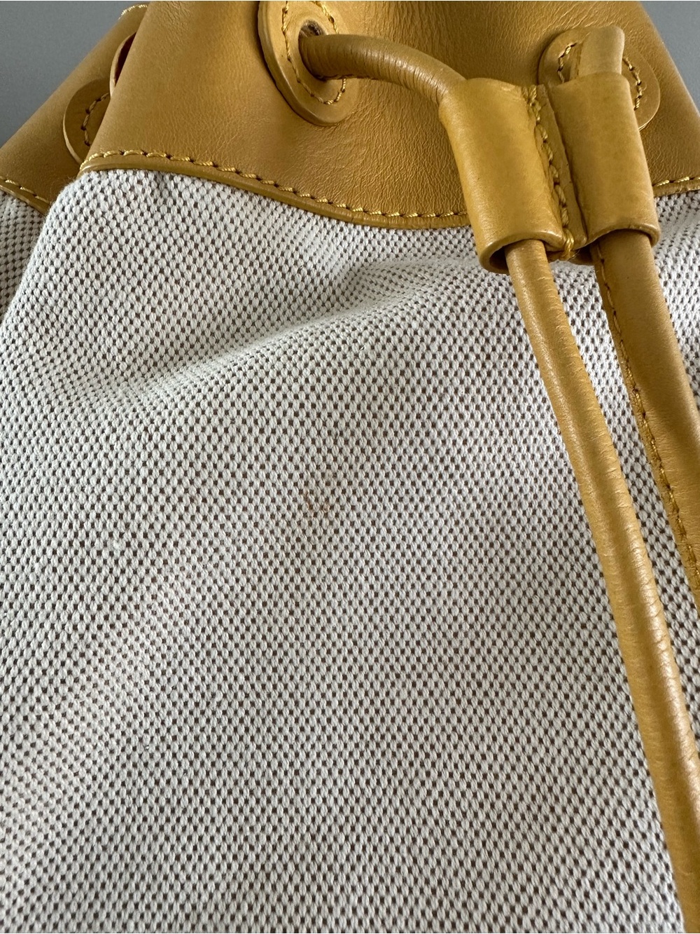 Via Spiga Canvas and Leather Sling Bucket Bag - Picture 12 of 16